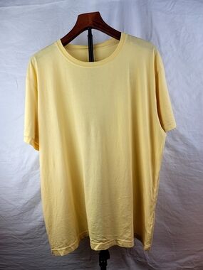 Original Use Men's T-Shirt Size L Sweet Corn Yellow Botanical Dye 100% Cotton NW